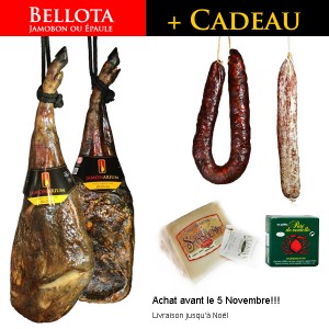 jambon iberique bellota noel coffret gourmet